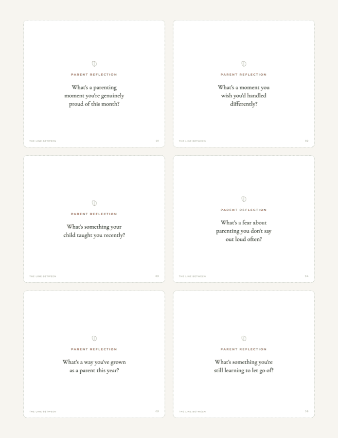Preview of Parent Reflection Cards